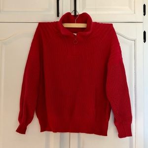 Frank&oak red sweater